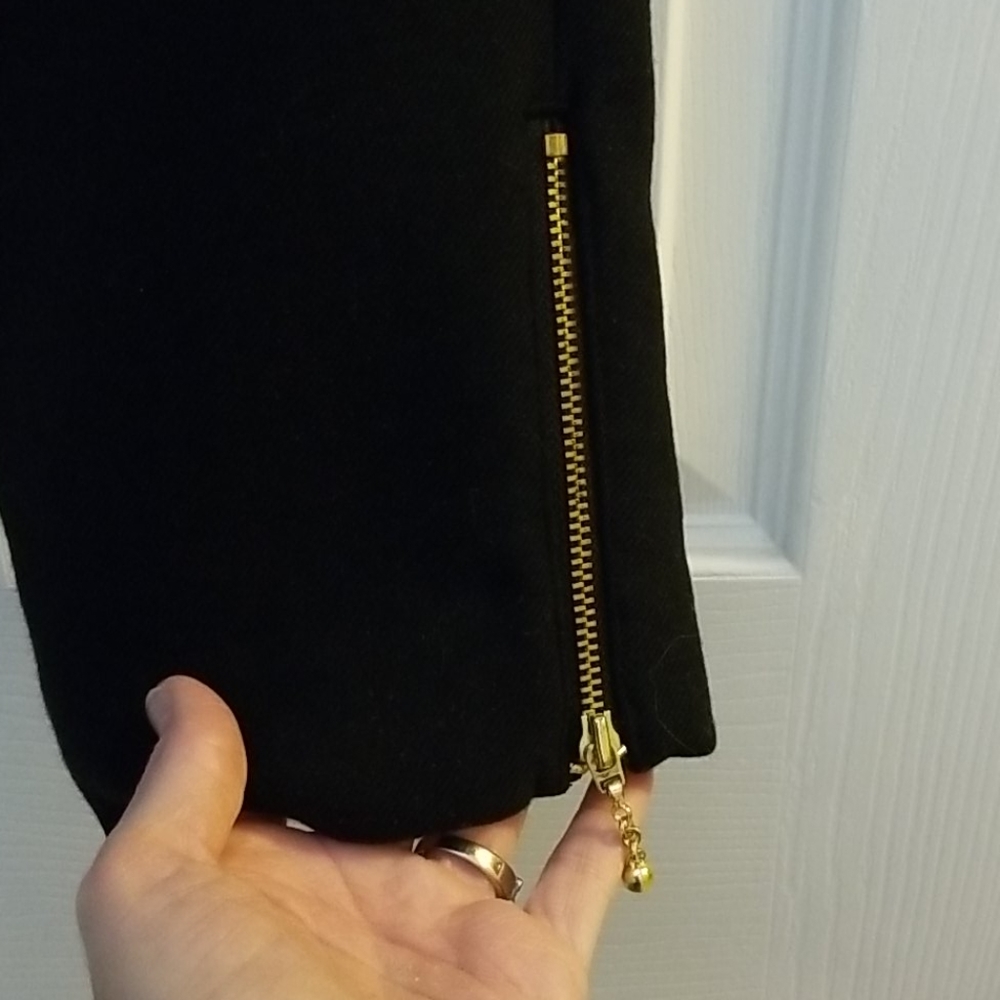 Kate Spade Wool Blend Crop Zip Hem Pants 2 - Picture 8 of 11